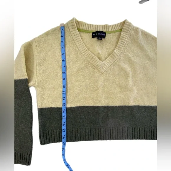 BP Wildfang Colorblock cropped sweater XS - Picture 7 of 11
